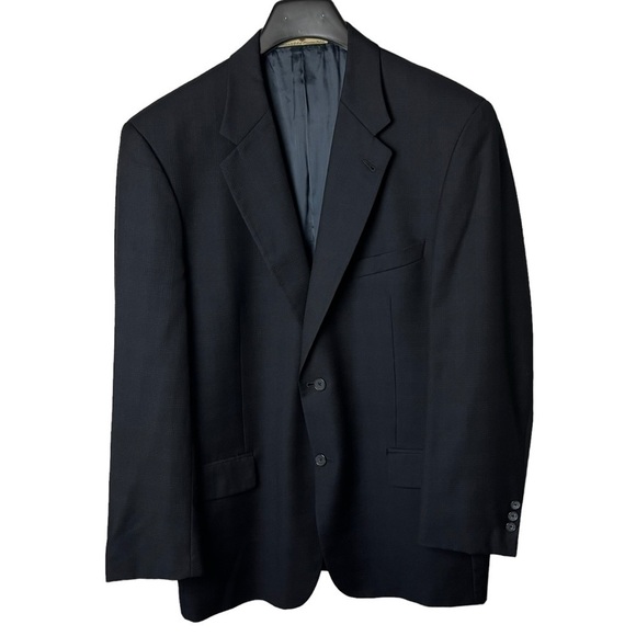 Joseph Abboud Windowpane Suit Blazer Men's Jacket 100% WOOL 2 Button SZ 42R W36 - Picture 12 of 12